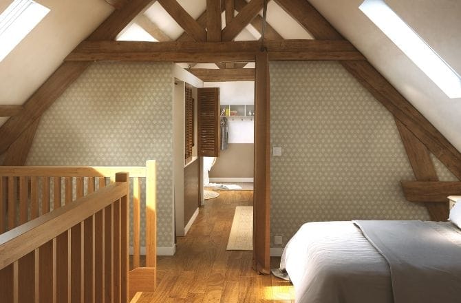 Idée 2 : Des combles aménagés en dortoir 
