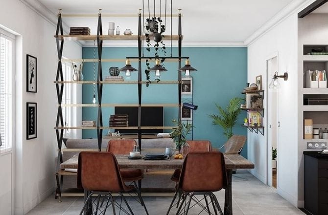 salon style industriel