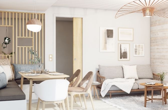  4-  Une entrée plus lumineuse et une cuisine plus lumineuse