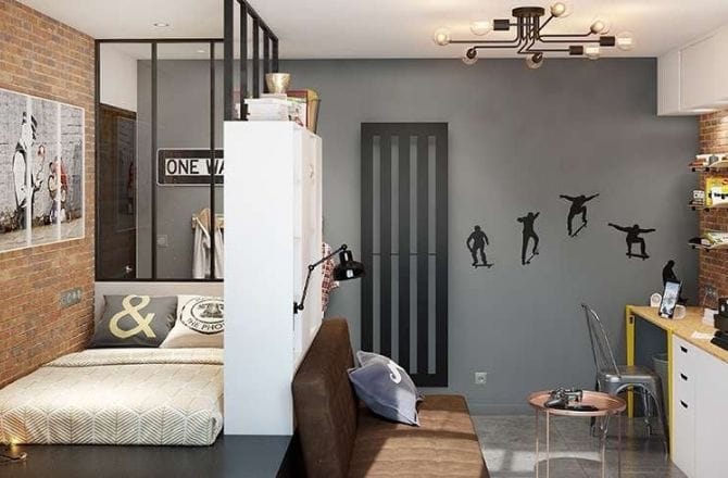 chambre ado industriel