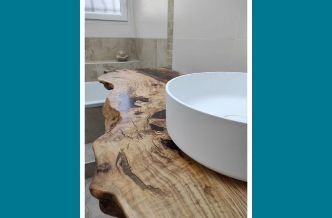 meuble vasque salle de bain original