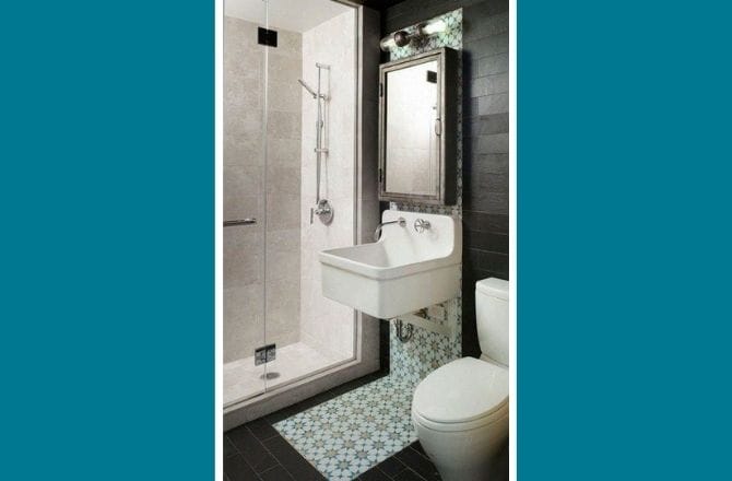 revetement mural salle de bain original