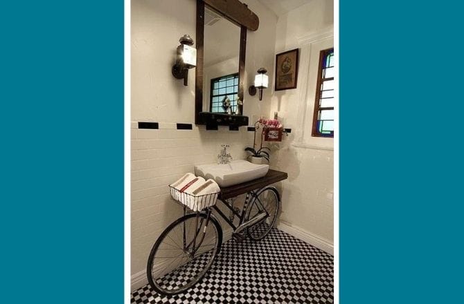 meuble vasque salle de bain original