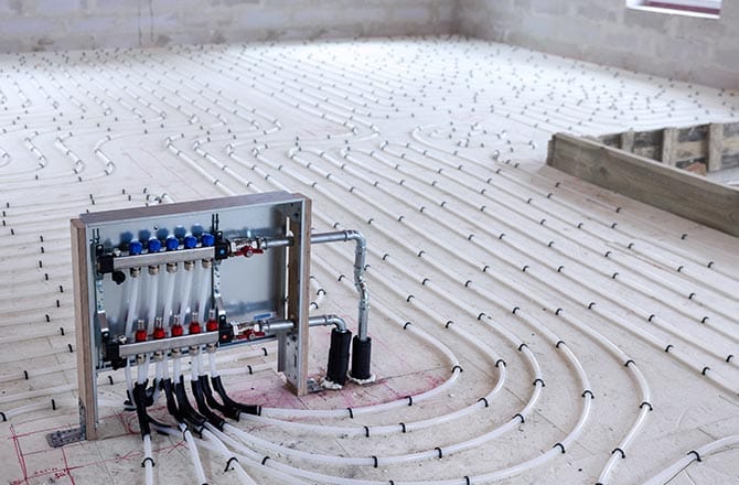 Chauffage au sol hydraulique