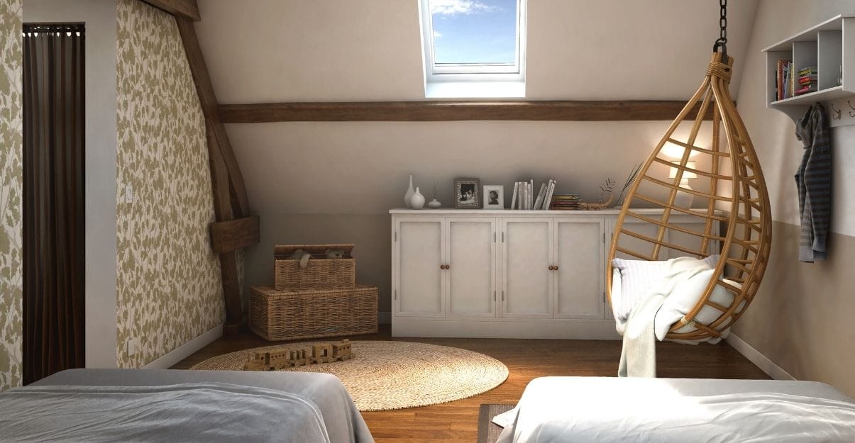 papier peint campagne chic