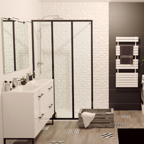 Paroi de douche Concerto Walk verrière