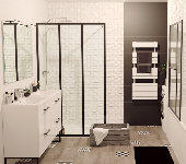 Paroi de douche Concerto Walk verrière