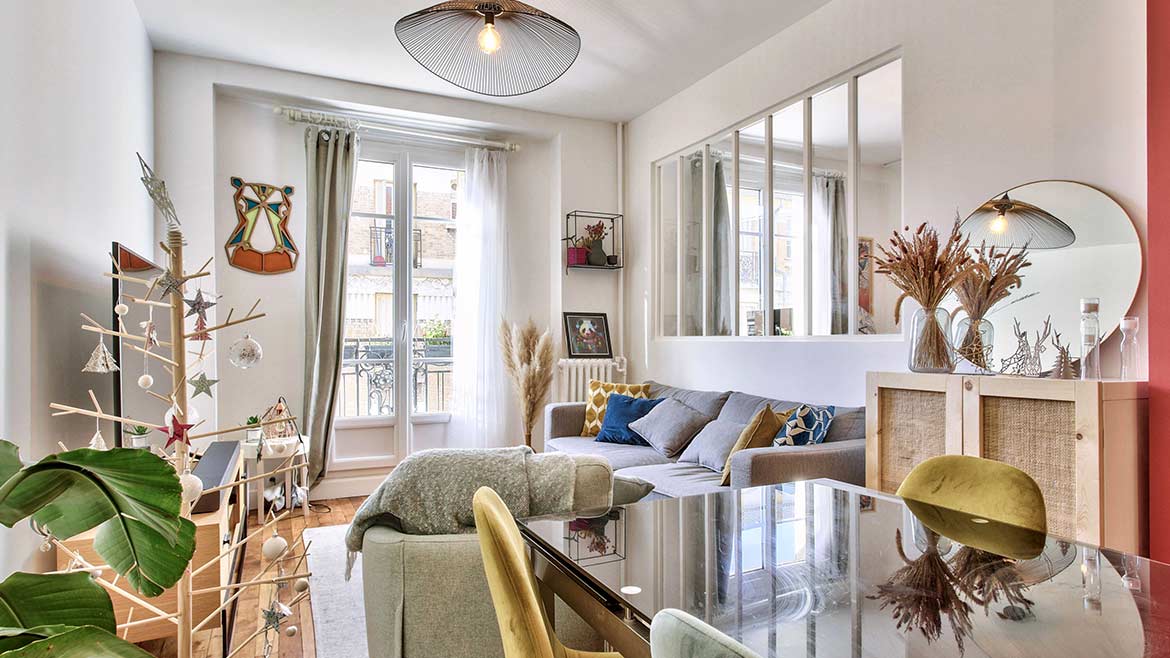 Rénovation d'un appartement de 56 m², vue après