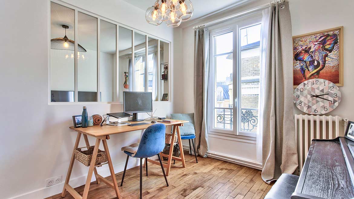 Rénovation d'un appartement de 56 m², vue après