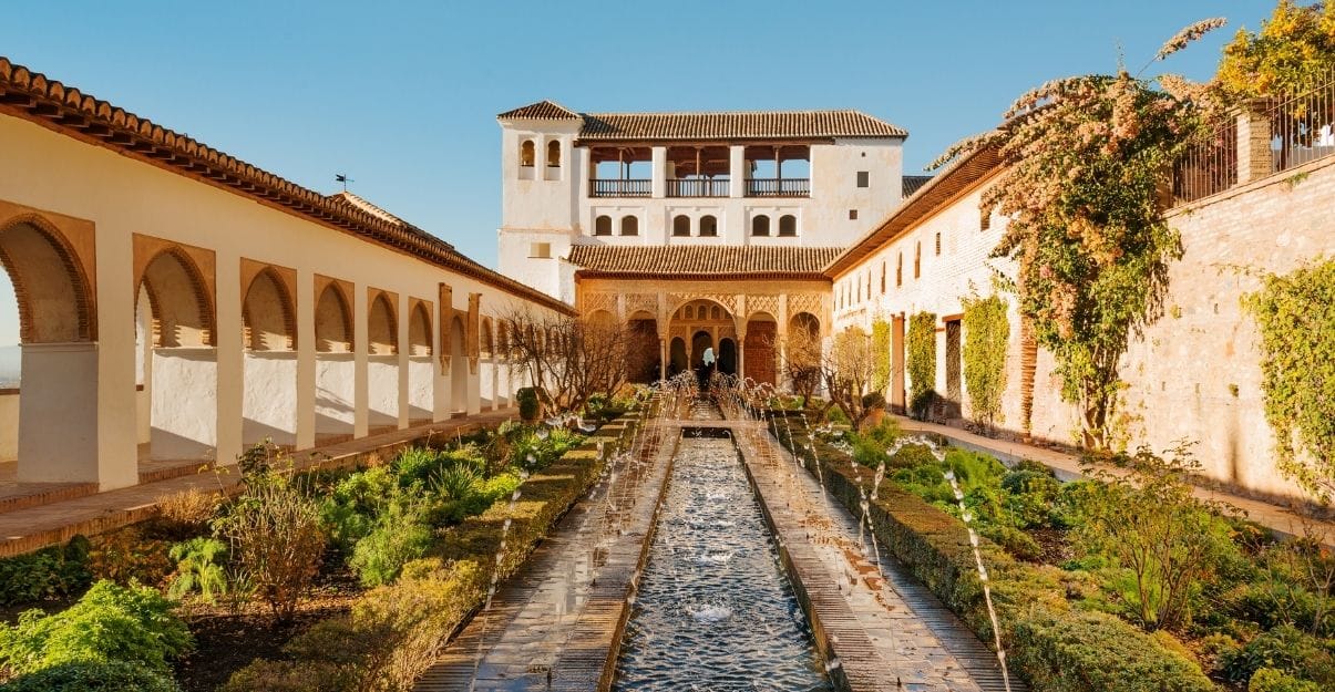 Les jardins de l’Alhambra, Grenade, Espagne 