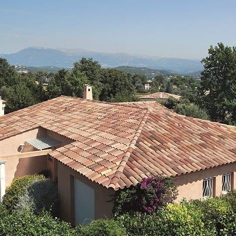 Tuile terre cuite Canal Midi Patinée