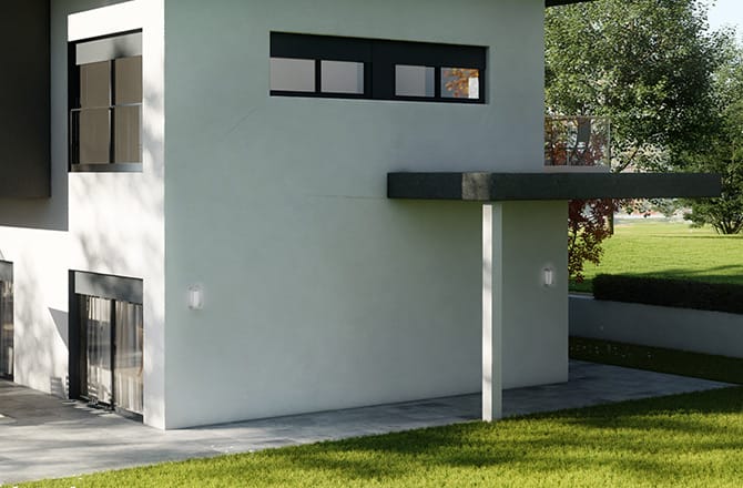 Une façade de maison contemporaine