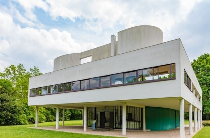 Villa Savoye construite par Le Corbusier