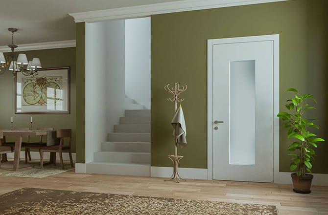 Porte blindée dans un appartement