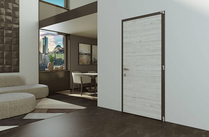 Porte blindée dans un appartement