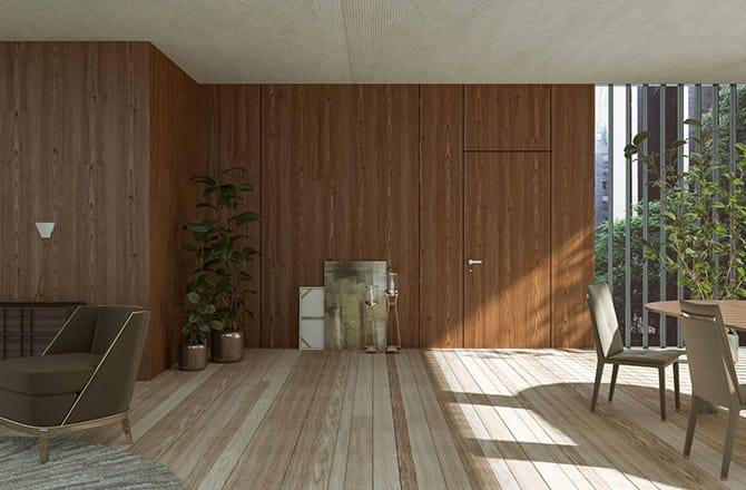 Porte blindée dans un appartement