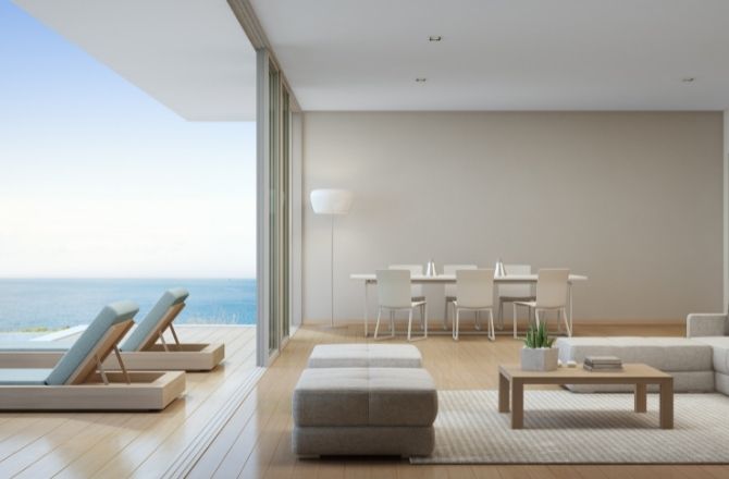 baie vitrée sans seuil