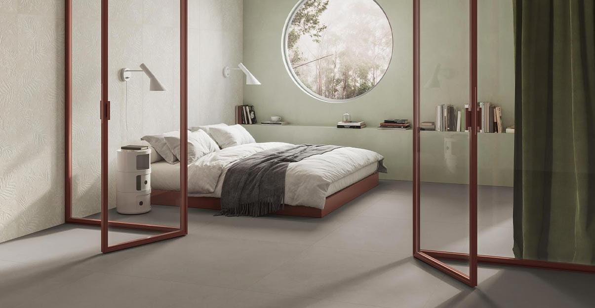 carrelage grand format effet béton