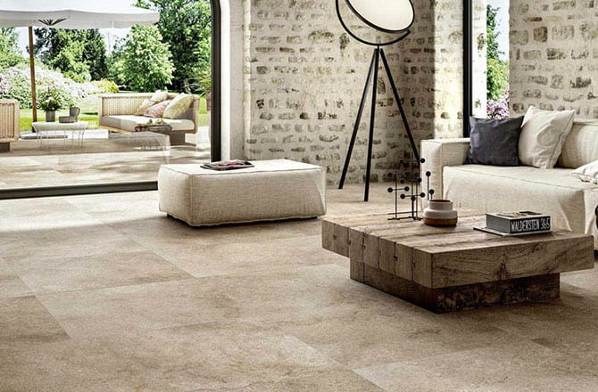 carrelage grand format beige