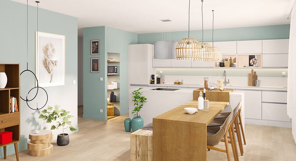 une cuisine au style scandinave