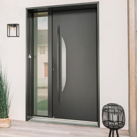 Porte d'entrée aluminium Azur