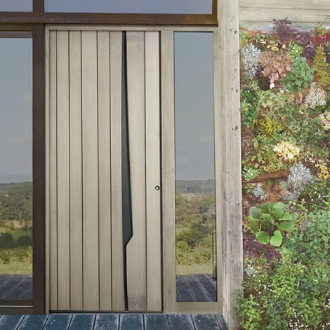 Porte d'entrée bois Constance