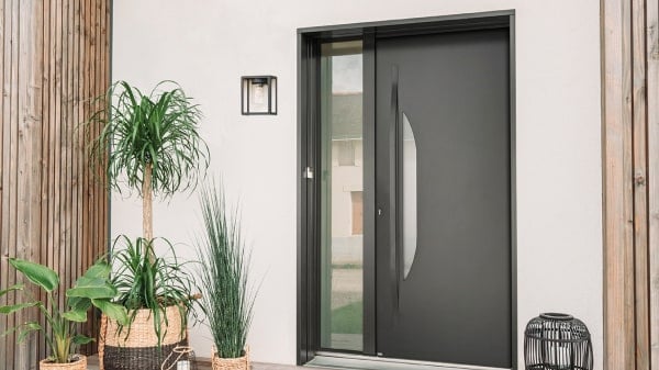 Porte d'entrée aluminium Azur