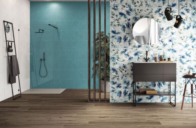 Carrelage effet papier peint NAXOS Timeless décor Kimano