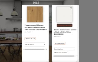 sélection des produits