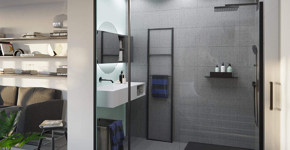 une salle de bain moderne-design
