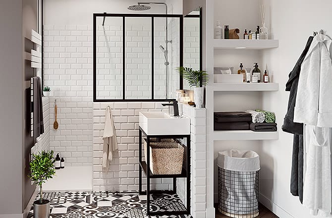 Paroi de douche Concerto walk verriere Alterna 