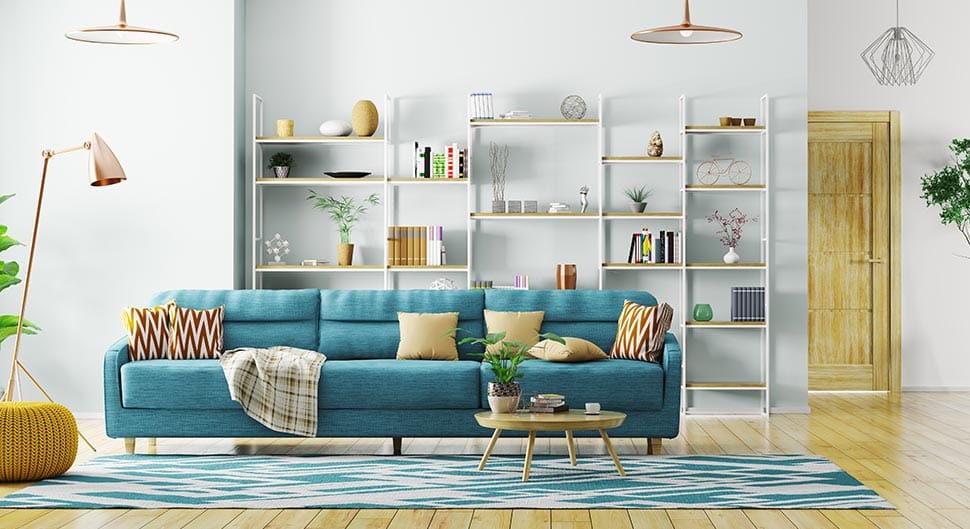 un salon au style scandinave