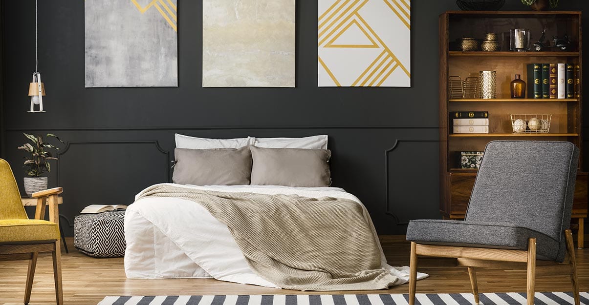 une chambre au style vintage