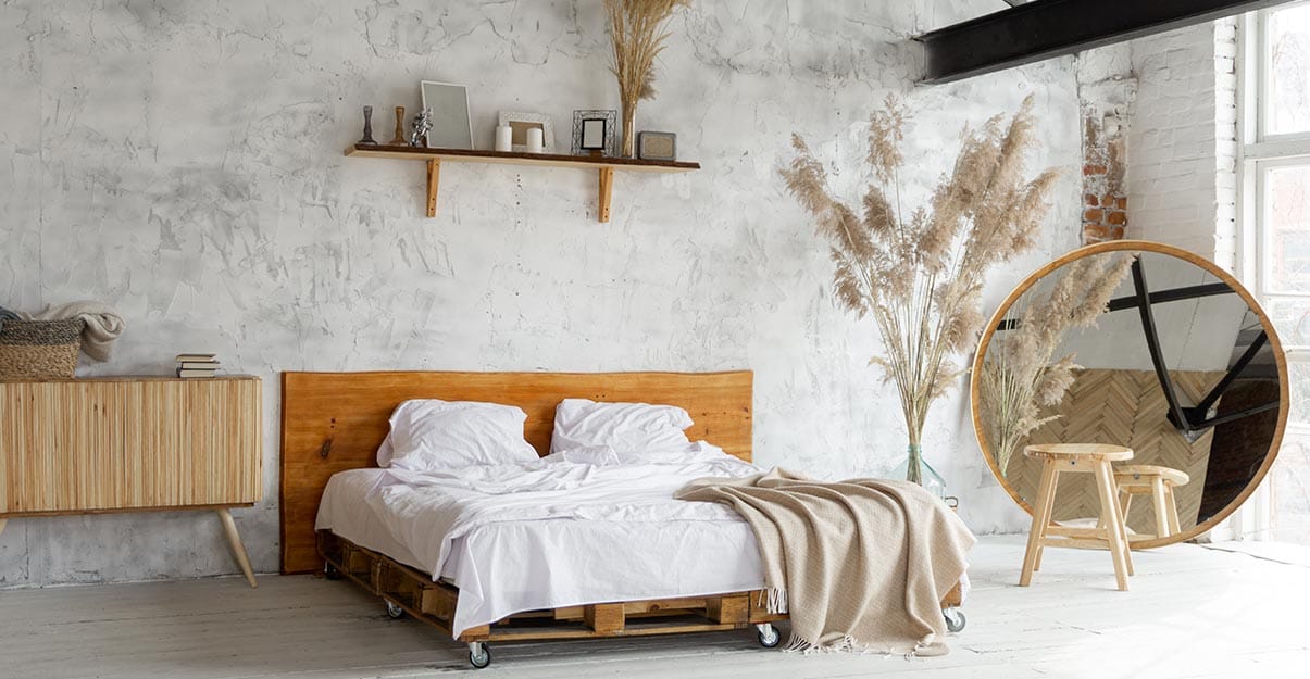 une chambre au style vintage