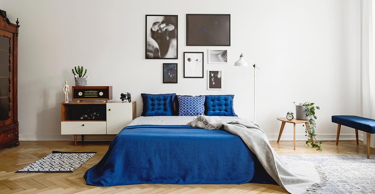 une chambre au style vintage