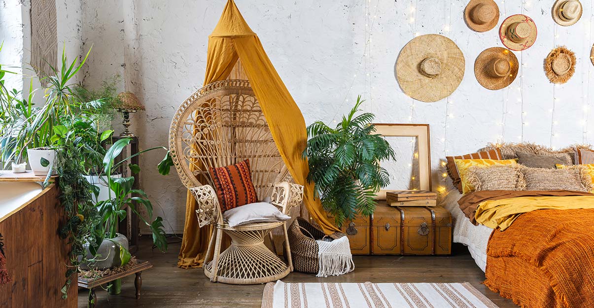 une chambre au style vintage