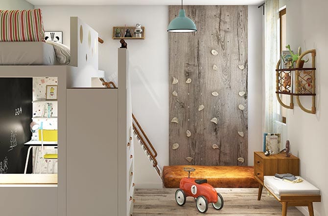 une chambre au style vintage