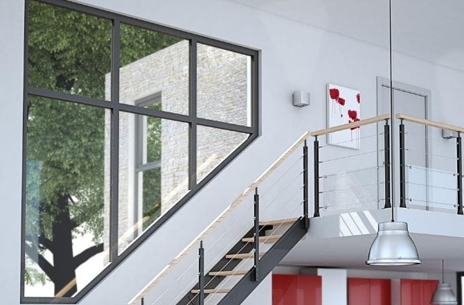 fenêtre panoramique aluminium Gimm