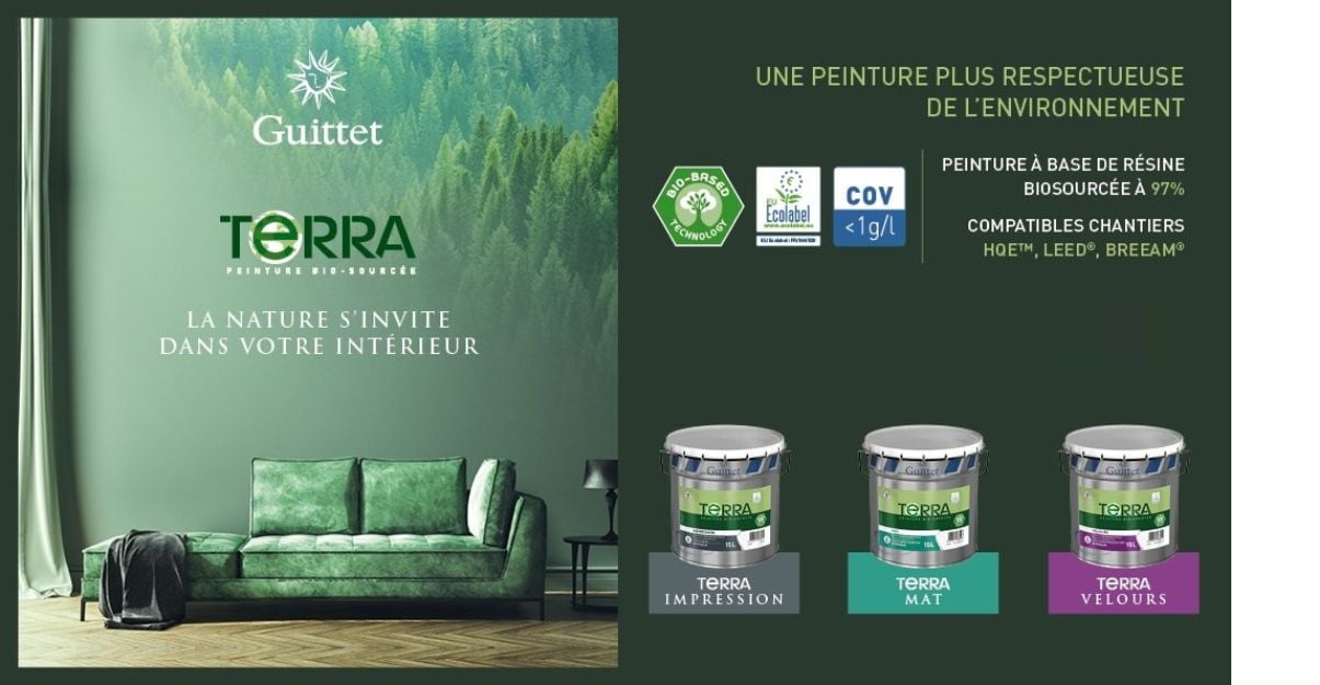 peinture biosourcée Terra de Guittet 