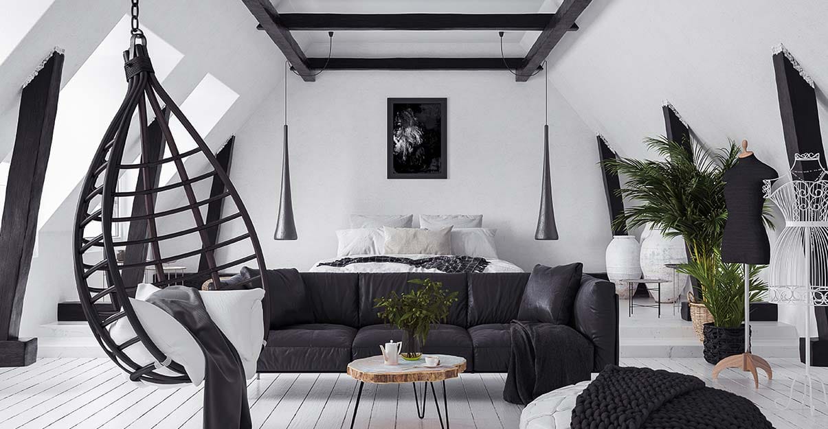 un salon au style bohème rock’n roll