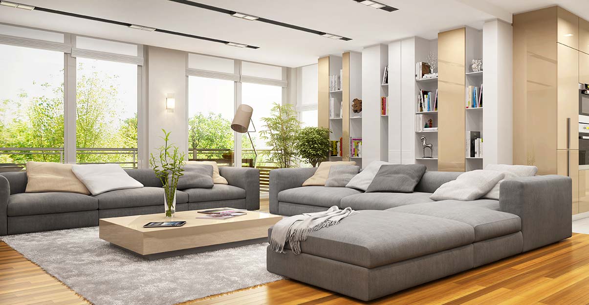 un salon au style contemporain