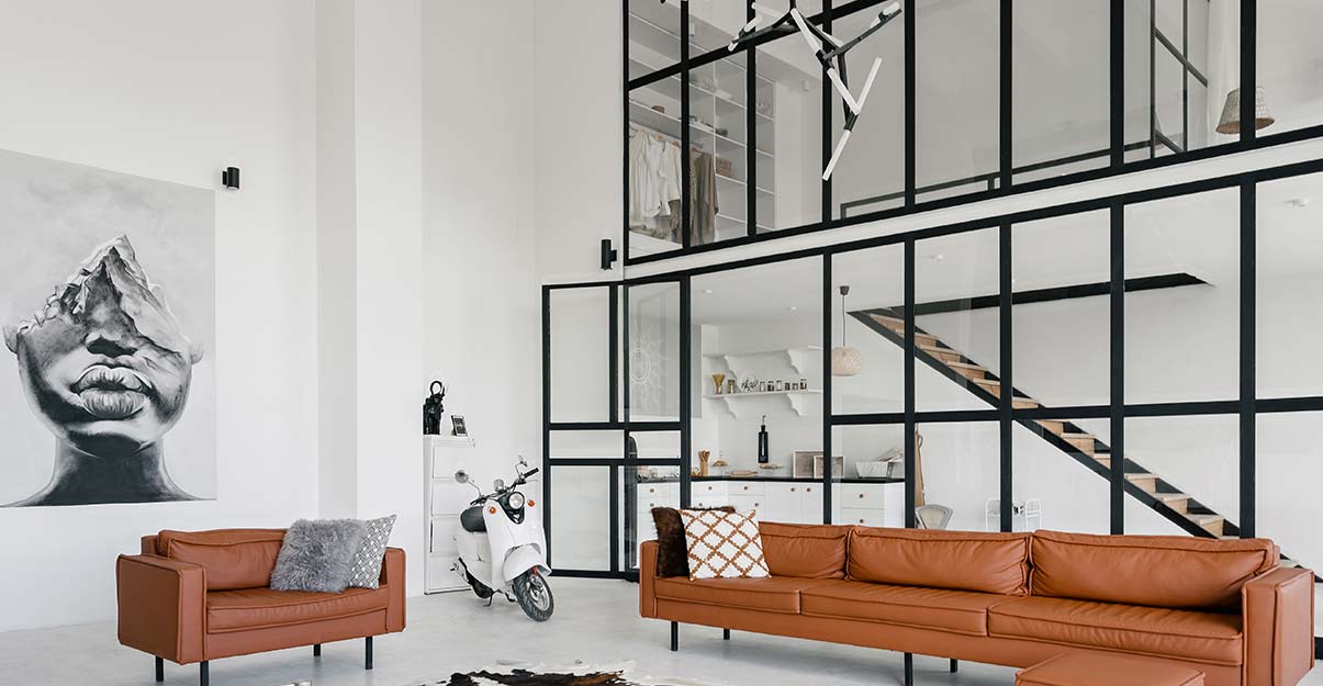 un salon au style contemporain