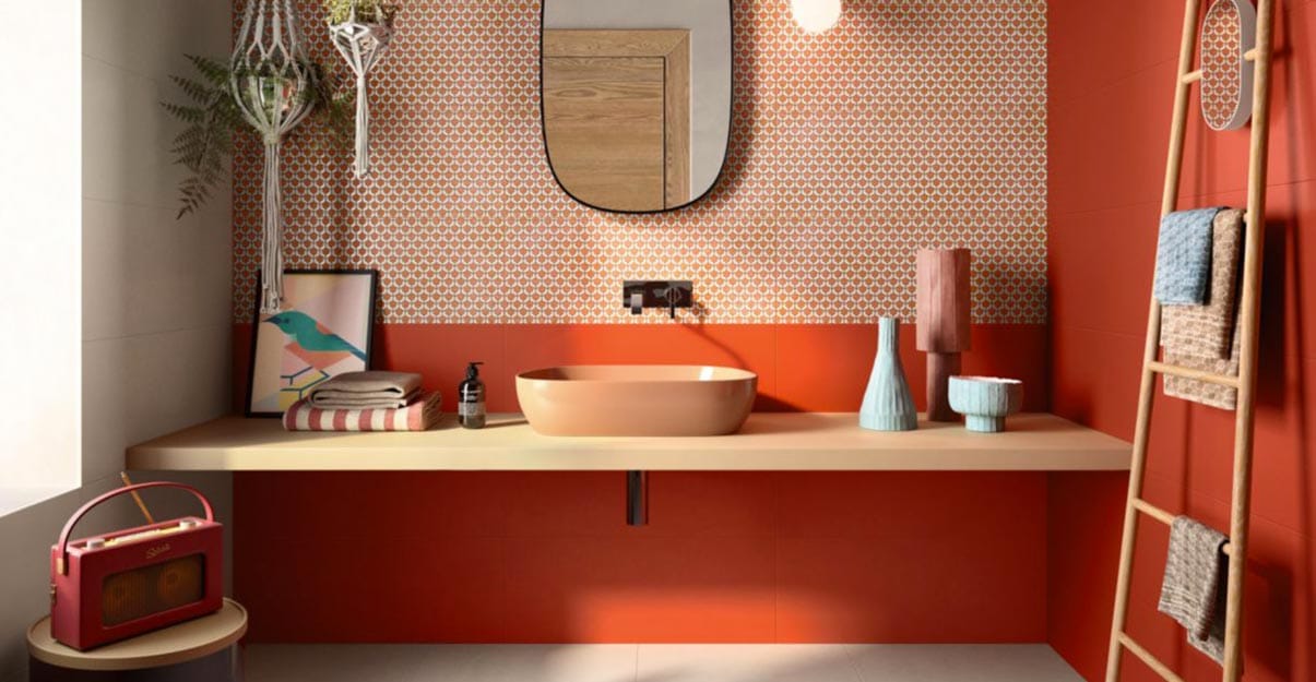 une salle de bain au style vintage