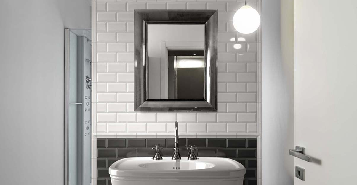 une salle de bain au style vintage