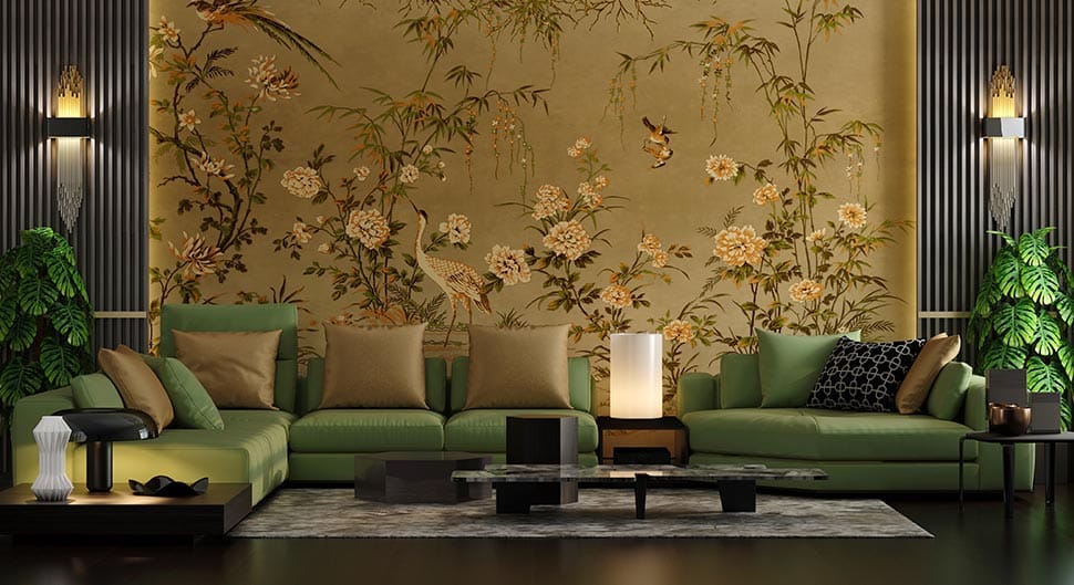 un salon au style japonais