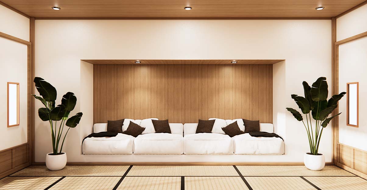 un salon au style japonais