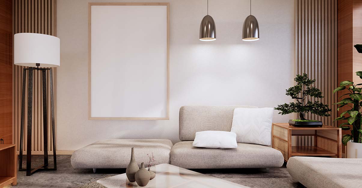 un salon au style japonais