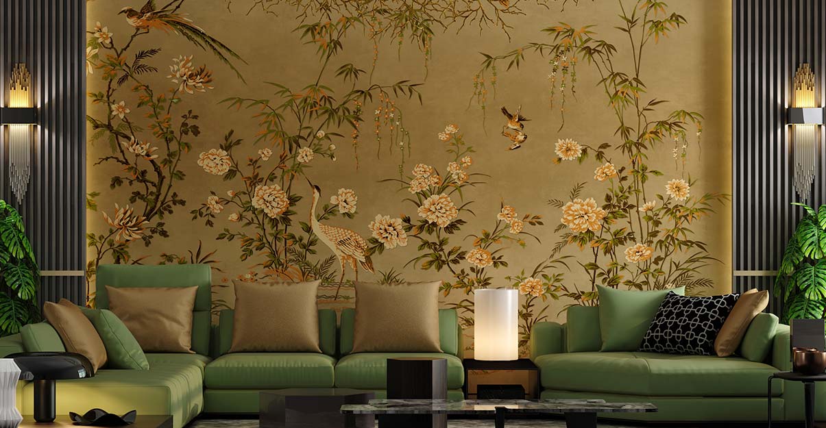 un salon au style japonais