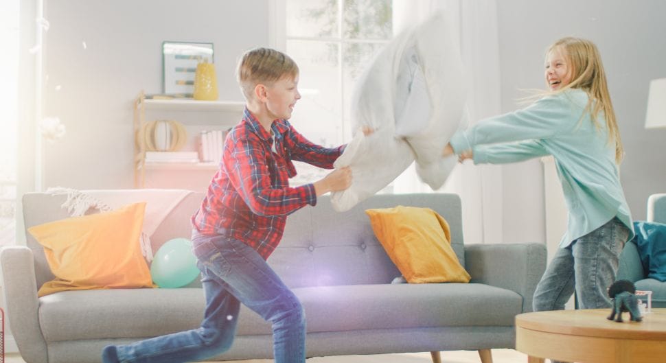 Un salon adapté aux enfants 