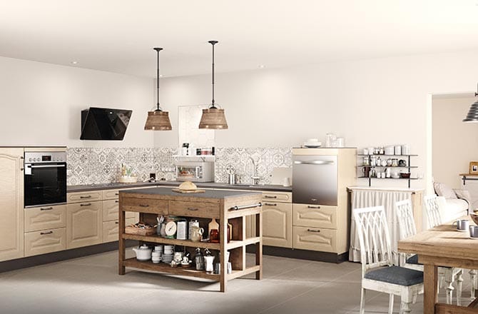une cuisine campagne chic